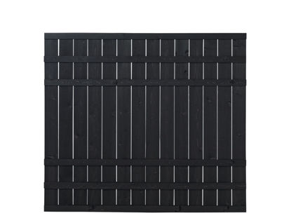Plus Rustik Zaun schwarz grundiert 180 x 158 cm 