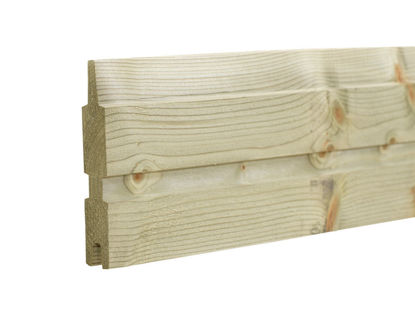 Plus Plank Profilbrett Kiefer-Fichte druckimprägniert 177  x 2,5 x 14 cm