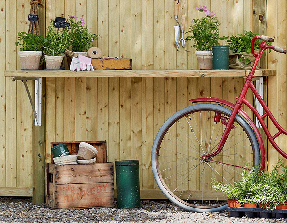 Plus Bank / Regal komplett mit Beschlägen Kiefer-Fichte schwarz 177 cm