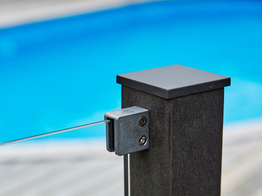 Plus WPC Pfosten mit Stahlkern 9 x 9 x 135 cm schiefergrau bestellen