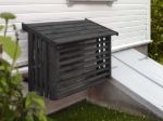 Picture of Plus heat pump cladding pressure-treated - interior dimensions 95.5 x 51.5 x 57-70 cm