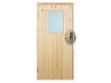 Vibo Nebeneingangstüre mit großem Fenster Linksanschag DIN-L 88,6 x 197,8 cm Komplettbausatz