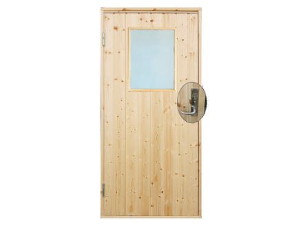 Vibo Nebeneingangstüre mit großem Fenster Linksanschag DIN-L 88,6 x 197,8 cm Komplettbausatz Vibo Nebeneingangstüre mit großem Fenster Linksanschag DIN-L 88,6 x 197,8 cm Komplettbausatz