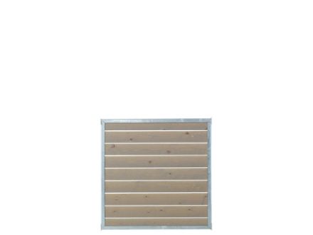 Show details for Plus Cubic Zaunelement verzinkt mit vorbehandelter Holzfüllung 90 x 90 cm AKTIONSPREIS Picture of Plus Cubic Zaunelement verzinkt mit vorbehandelter Holzfüllung 90 x 90 cm AKTIONSPREIS