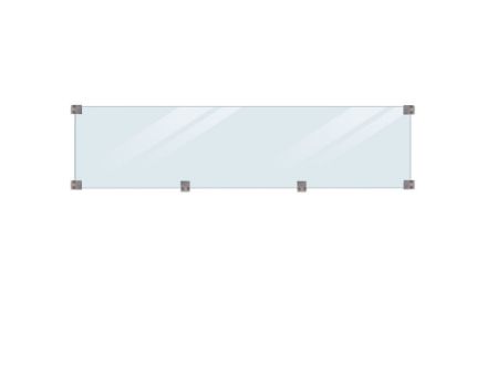 Zeige Details für Plus Klink - Plank Glaselement mit Beschlägen und druckimprägnierter Holzleiste 174 cm Bild von Plus Klink - Plank Glaselement mit Beschlägen und druckimprägnierter Holzleiste 174 cm
