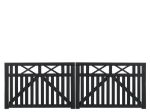 Picture of Plus Vinesse double gate driveway gate black 300 x 98 cm