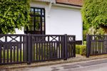 Picture of Plus Vinesse double gate driveway gate black 300 x 98 cm