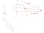 Picture of Plus stair stringer 3-steps 19 degrees pressure-treated 117 x 39 cm