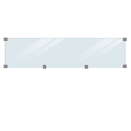 Zeige Details für Plus Klink - Plank Glaselement mit Beschlägen und schwarzer Holzleiste 174 cm Bild von Plus Klink - Plank Glaselement mit Beschlägen und schwarzer Holzleiste 174 cm