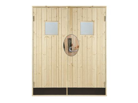Vibo Doppel-Nebeneingangstür mit Fenster und Zarge 151,2 x 187,8 cm Komplettbausatz Vibo Doppel-Nebeneingangstür mit Fenster und Zarge 151,2 x 187,8 cm Komplettbausatz