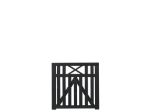 Picture of Plus Vinesse single gate black 100 x 98 cm