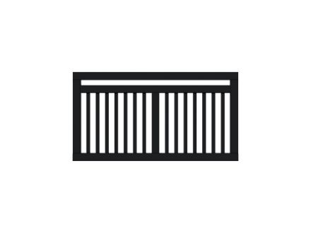 Zeige Details für Plus Linea Zaun schwarz 150 x 80 cm Bild von Plus Linea Zaun schwarz 150 x 80 cm