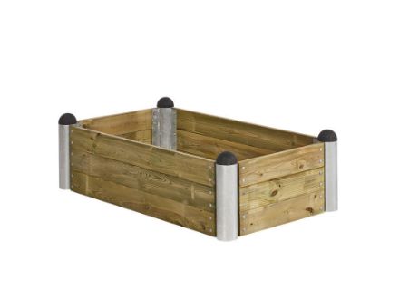 Show details for Plus Pipe raised bed 80 x 140 cm pressure-treated Picture of Plus Pipe raised bed 80 x 140 cm pressure-treated
