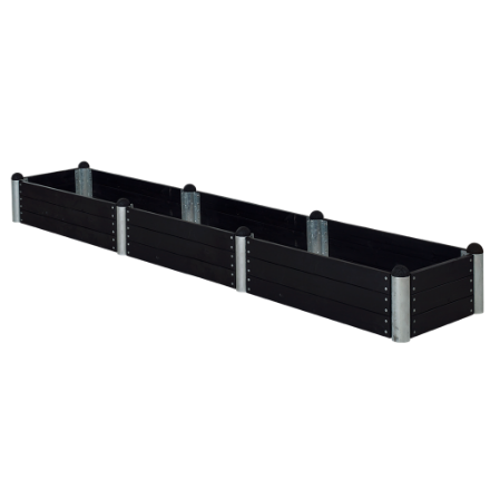 Plus Pipe Hochbeet 80 x 400 x 36 cm hoch schwarz Plus Pipe Hochbeet 80 x 400 x 36 cm hoch schwarz