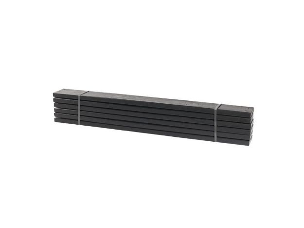 Plus Planken-Set schwarz 6x - 120 x 12 x 2,8 cm für System PIPE