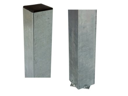 Zeige Details für Plus Stahlpfosten verzinkt 8 x 8 x 268 cm zum Einbetonieren Bild von Plus Stahlpfosten verzinkt 8 x 8 x 268 cm zum Einbetonieren