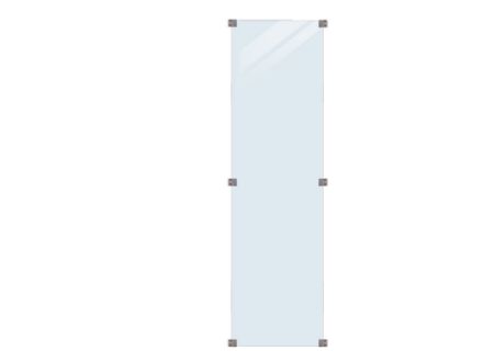 Plus Glaszaun Klarglas 55,4 x 176 cm Plus Glaszaun Klarglas 55,4 x 176 cm