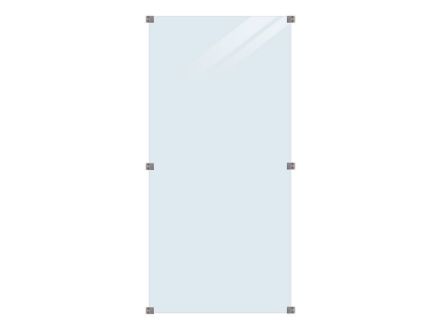 Plus Glaszaun Klarglas 90 x 180 cm Plus Glaszaun Klarglas 90 x 180 cm