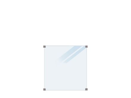 Zeige Details für Plus Glaszaun satiniert 90 x 91 cm Bild von Plus Glaszaun satiniert 90 x 91 cm