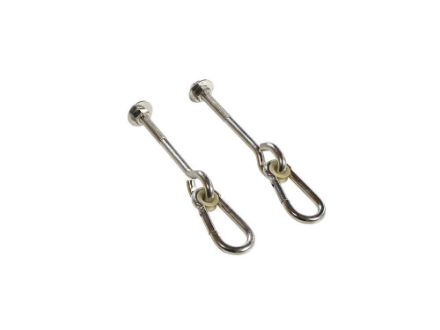 Plus Karabineraufhängung zum durchbolzen verzinkt (2x) Plus Karabineraufhängung zum durchbolzen verzinkt (2x)