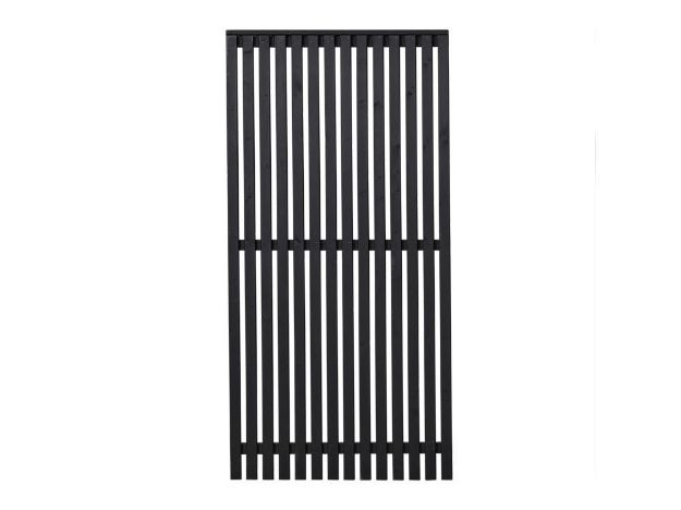 Plus Sendai Sichtschutzelement Kiefer-Fichte schwarz 90 × 180 cm
