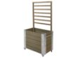 Plus Cubic rollender Raumteiler Rankkasten 87 x 50 x 155 cm graubraun
