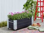 Bild von Plus Cubic rollender Blumenkasten 120 x 50 x 70 cm schwarz ab 10. August