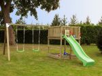 Picture of Plus Play Spielturm mit Schaukelbalken und grüner Rutsche 460 x 395 x 200 cm
