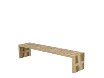 Plus Rustik Trallebank Kiefer-Fichte treibholzfarben 218 cm Plus Rustik Trallebank Kiefer-Fichte treibholzfarben 218 cm