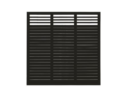 Plus Decora Zaun Sichtschutzelement schwarz 180 x 180 cm Plus Decora Zaun Sichtschutzelement schwarz 180 x 180 cm