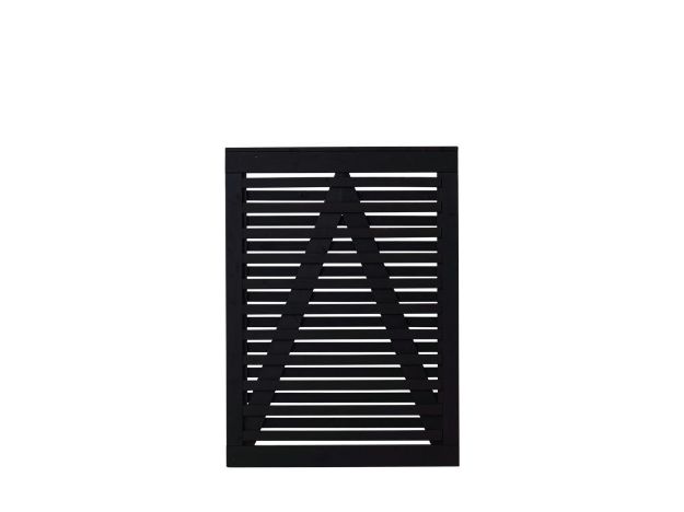 Plus Osaka Gartentüre Kiefer-Fichte schwarz 100 x 136 cm 