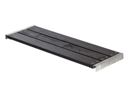 Plus Bank für Cubic - Pipe schwarz mit Beschlägen 50 x 120 cm Plus Bank für Cubic - Pipe schwarz mit Beschlägen 50 x 120 cm