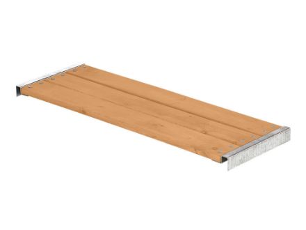 Plus Bank für Cubic - Pipe Lärche unbehandelt mit Beschlägen 36 x 120 cm Plus Bank für Cubic - Pipe Lärche unbehandelt mit Beschlägen 36 x 120 cm