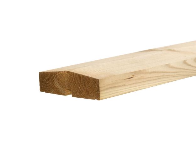 Plus Klink - Plank Abschlußbrett druckimprägniert 200 x 11,4 x 3,4 cm 