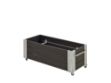 Plus Cubic rollender Blumenkasten 120 x 50 x 45 cm schwarz 