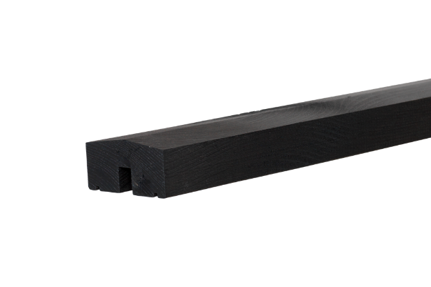 Plus Klink - Plank mittleres Abschlussbrett schwarz Länge 174 cm