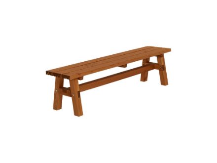 Plus Country Plankenbank 177 cm teakfarben Plus Country Plankenbank 177 cm teakfarben