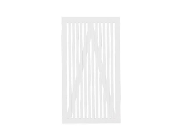 Bild von Plus Sendai Gartentüre Einzeltor Kiefer-Fichte weiss 100 × 180 cm