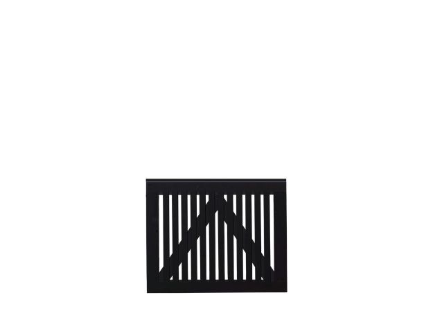 Bild von Plus Sendai Gartentüre Einzeltor Kiefer-Fichte schwarz 100 × 80 cm