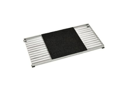 Plus Cubic Rost mit mittiger Matte und Stahlrahmen 40 x 80x 4 cm Plus Cubic Rost mit mittiger Matte und Stahlrahmen 40 x 80x 4 cm