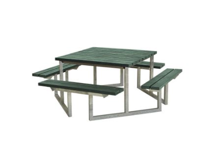 Plus Twist Sitzgruppe Picknicktisch Retex Upcycling grün 204 cm Plus Twist Sitzgruppe Picknicktisch Retex Upcycling grün 204 cm