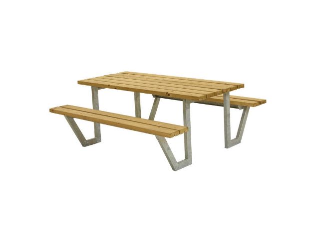 Plus Wega Picknicktisch Lärche unbehandelt 177 cm