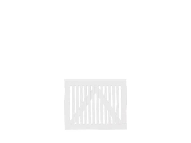 Plus Sendai Gartentüre Einzeltor Kiefer-Fichte weiss 100 × 80 cm