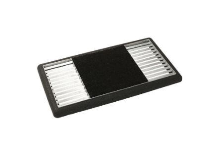 Plus Cubic Rost mit mittiger Matte und schwarzem Rahmen 48 x 88 x 4 cm Plus Cubic Rost mit mittiger Matte und schwarzem Rahmen 48 x 88 x 4 cm