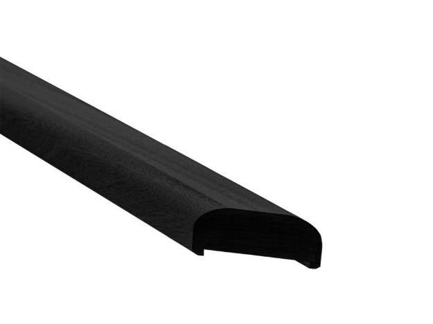 Plus Handlauf aus Kiefer Kernholz 197 cm schwarz, Gehrung rechts