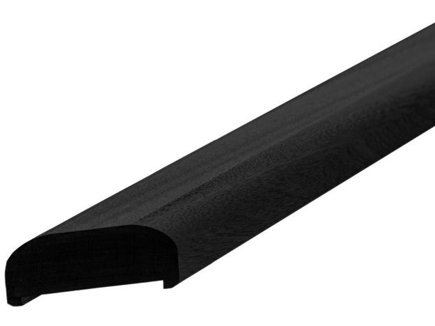 Plus Handlauf aus Kiefer Kernholz 197 cm schwarz, Gehrung links