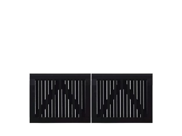 Bild von Plus Nagano Gartentor Doppeltor Kiefer-Fichte schwarz 200 × 80 cm