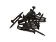 Plus Schrauben-Set 5 x 50 schwarz für Montage auf Holzpfosten 24 Stück