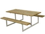 Plus Basic Picknicktisch Kiefer-Fichte druckimprägniert 177 x 160 x 73 cm