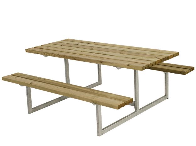 Plus Basic Picknicktisch Kiefer-Fichte druckimprägniert 177 x 160 x 73 cm